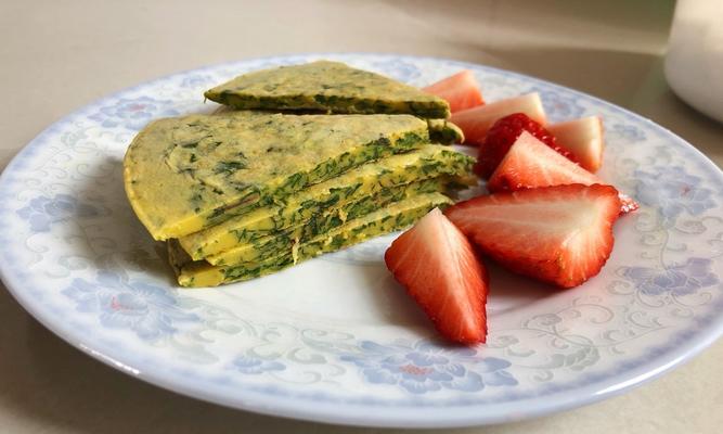 香辣苋菜饼，健康美味的素食选择（用香料和面粉制作的营养丰富的素食）