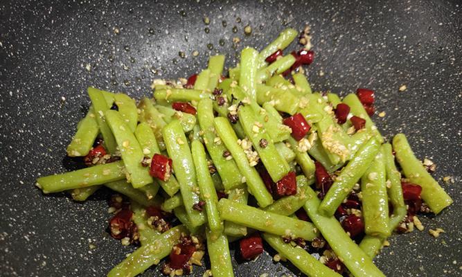 美味可口的素炒干豆角（健康素食）