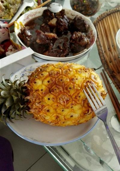 彩菠萝饭，色香味俱佳（做法简单）
